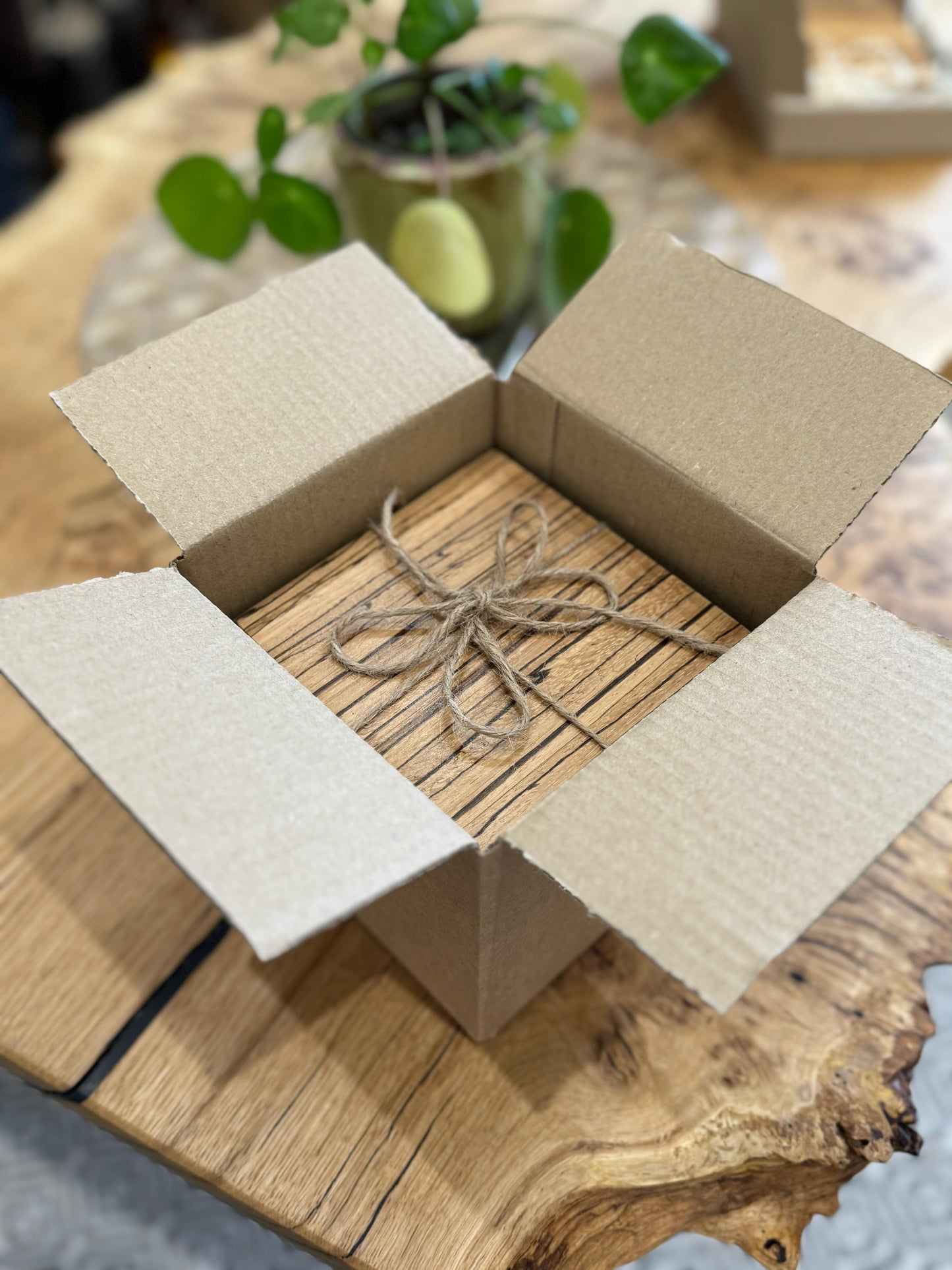 Zebrano Chunky Coaster 4 pack