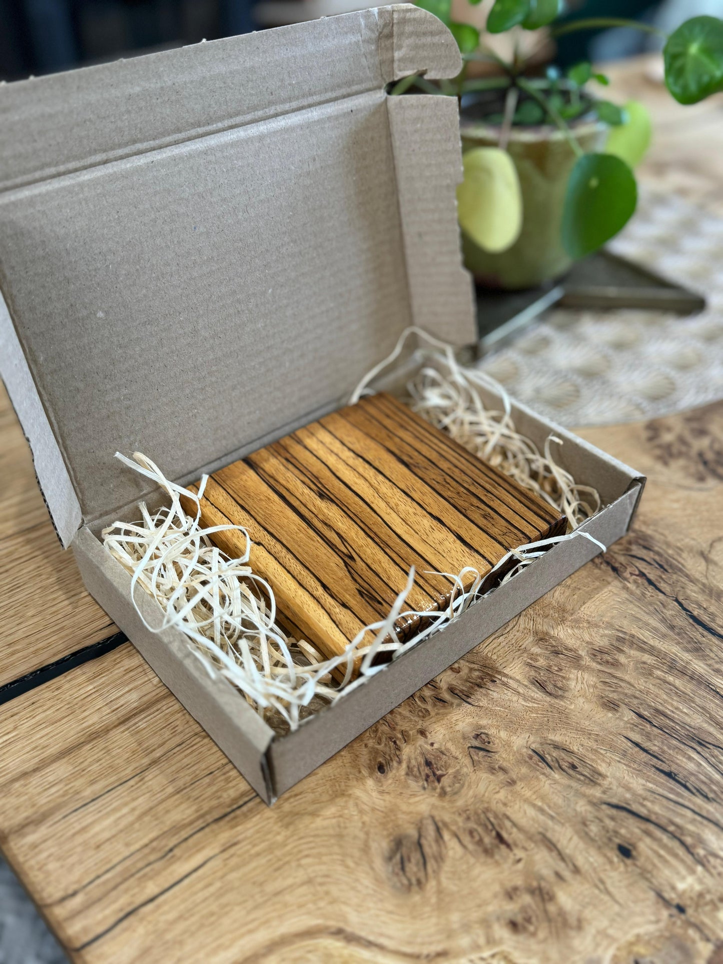 Zebrano Chunky Coaster single