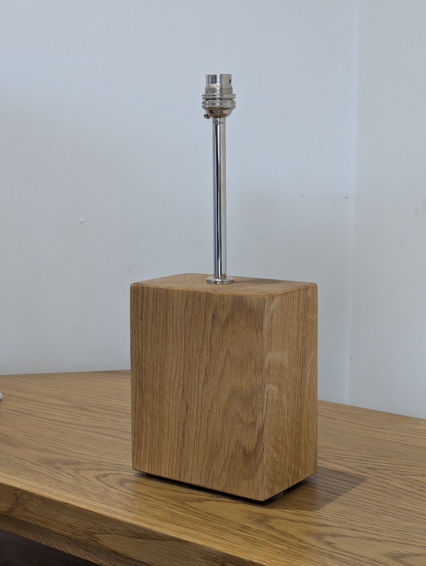 Solid Oak Lamp & Metal Fixtures #10