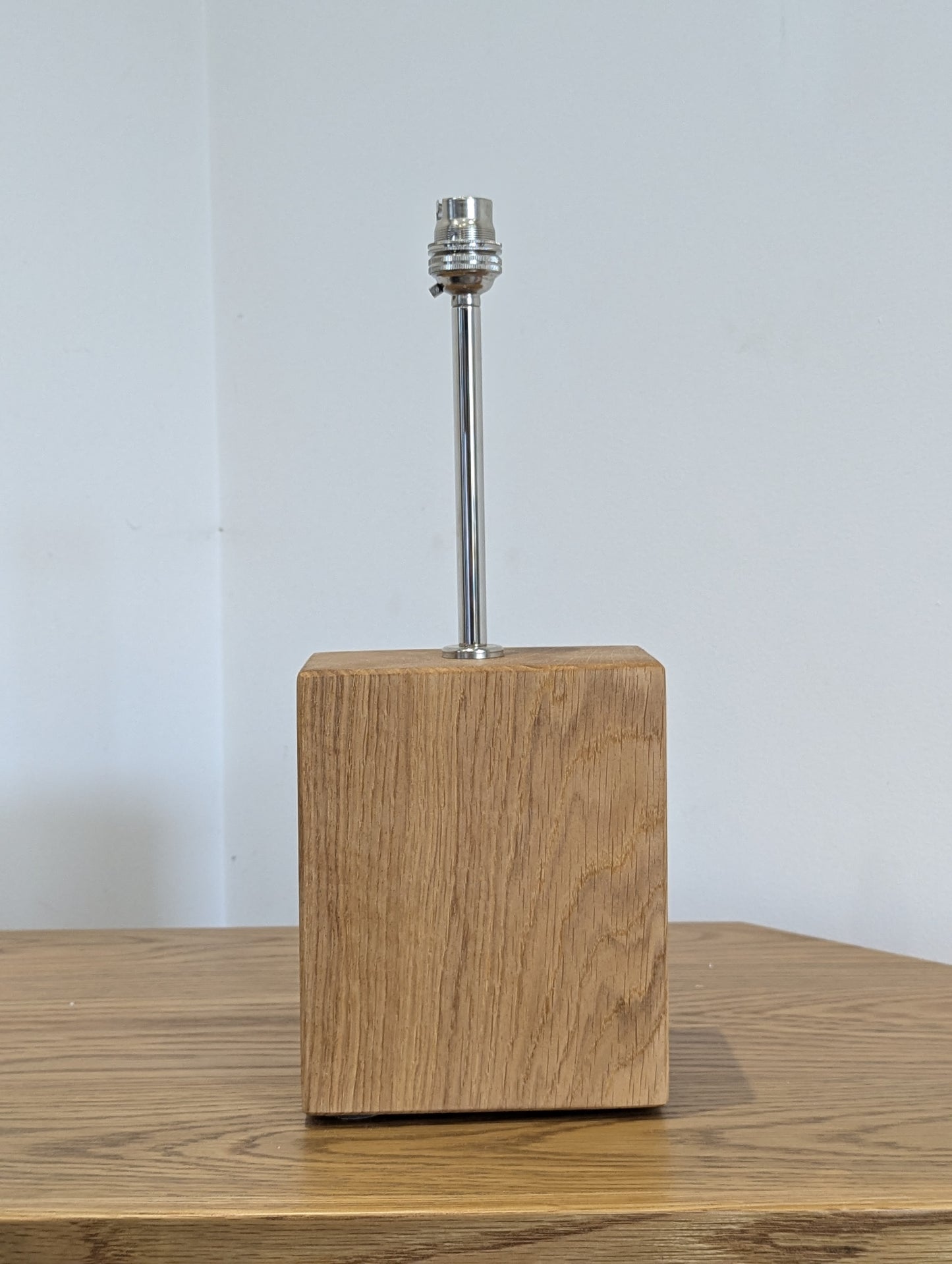 Solid Oak Lamp & Metal Fixtures #10