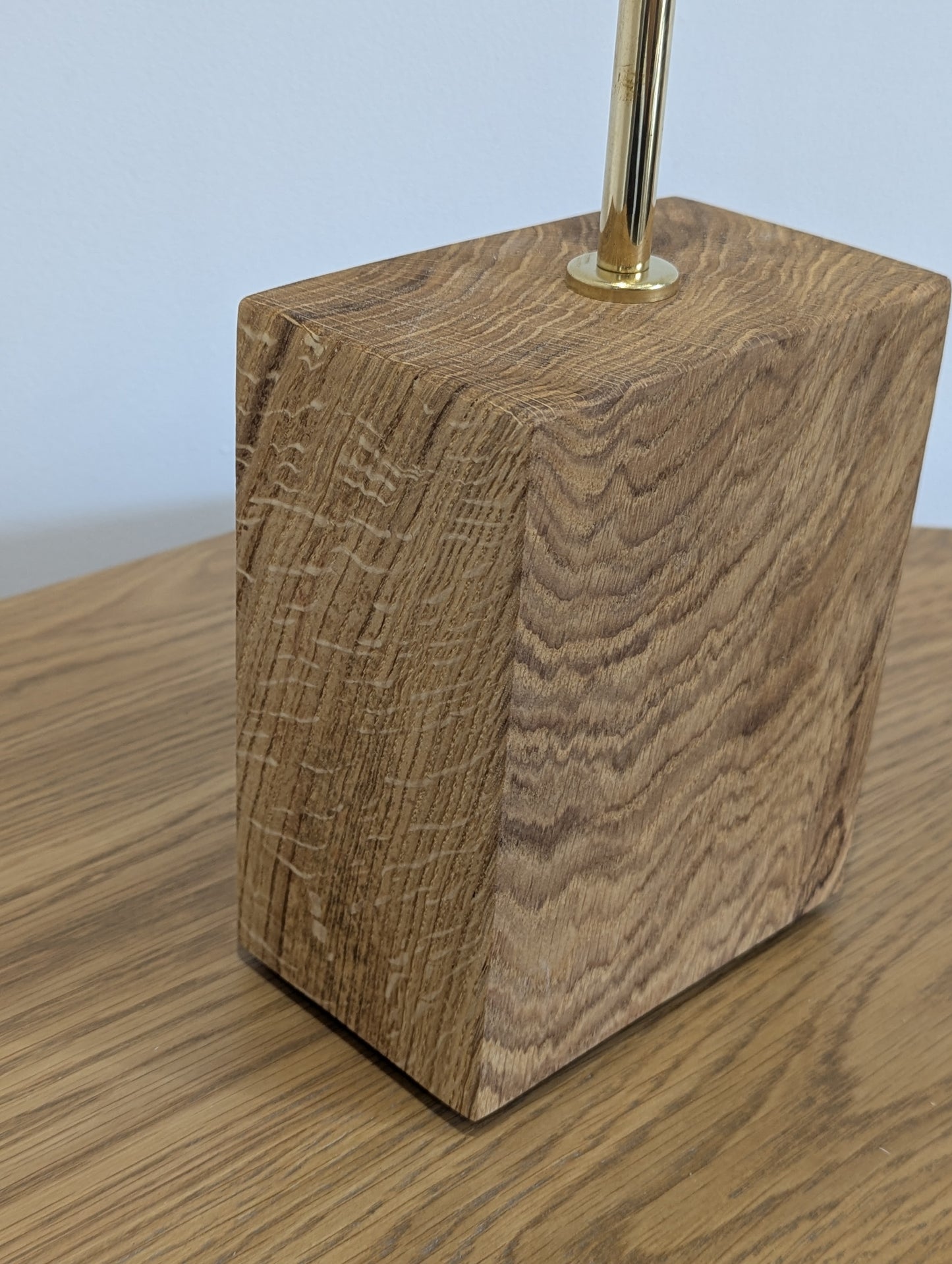 'TIGER STRIPES' limited edition Solid Oak Lamp