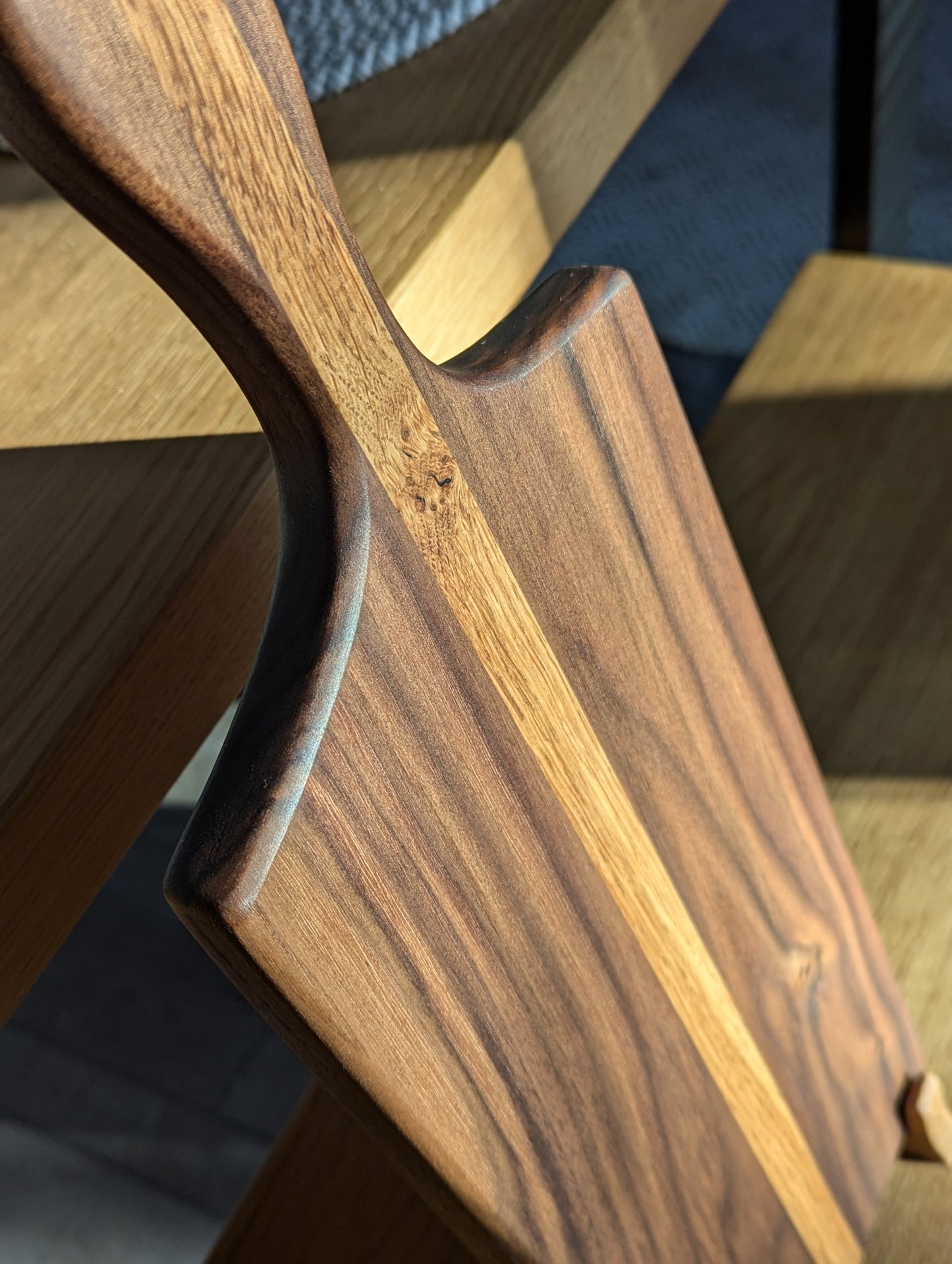 Walnut & Oak Stripe Serving Board