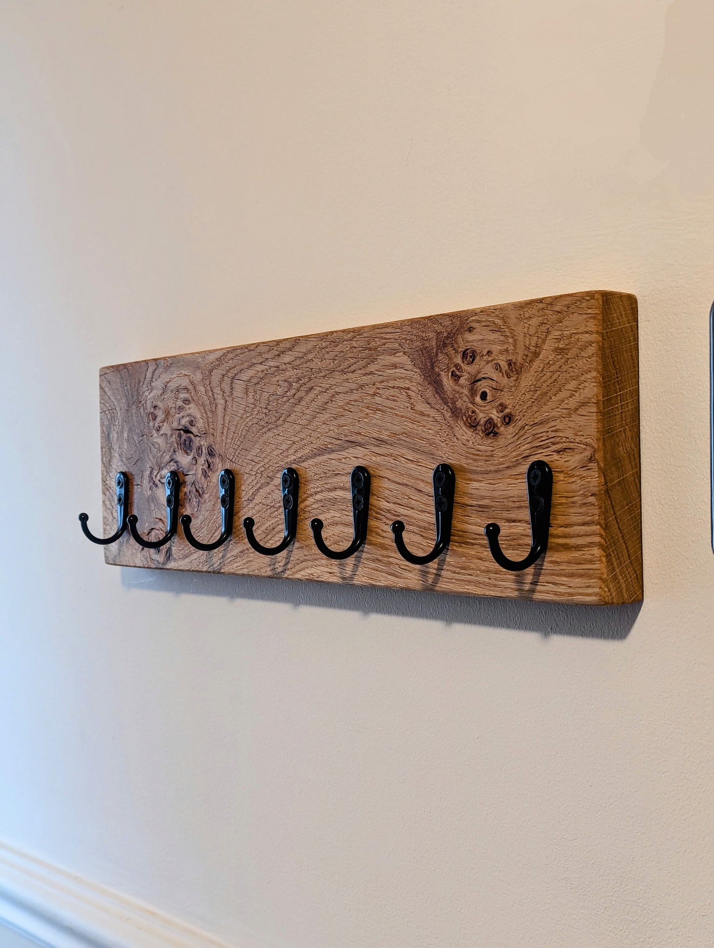 Key-Hook Oak Plaque