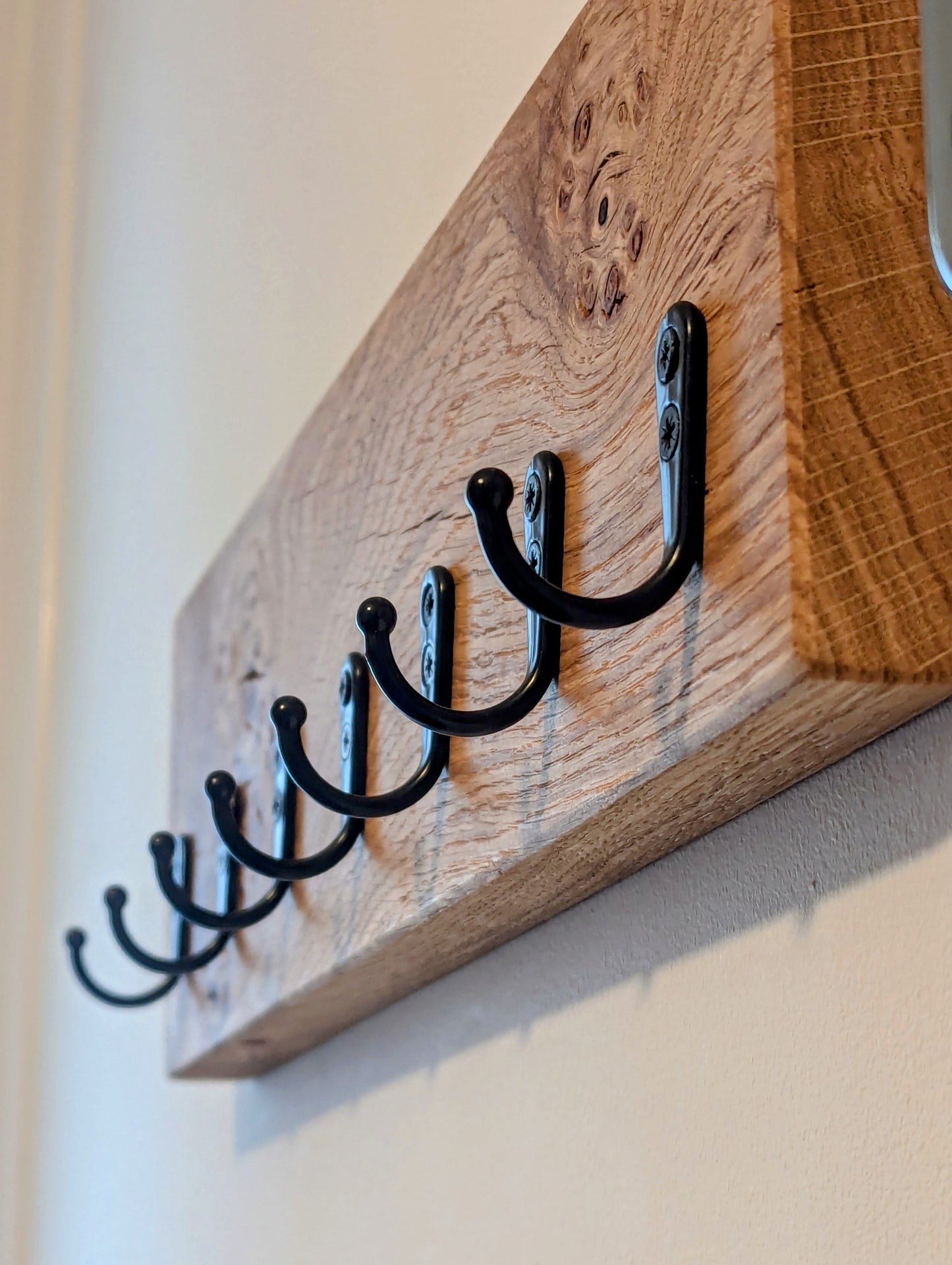 Key-Hook Oak Plaque