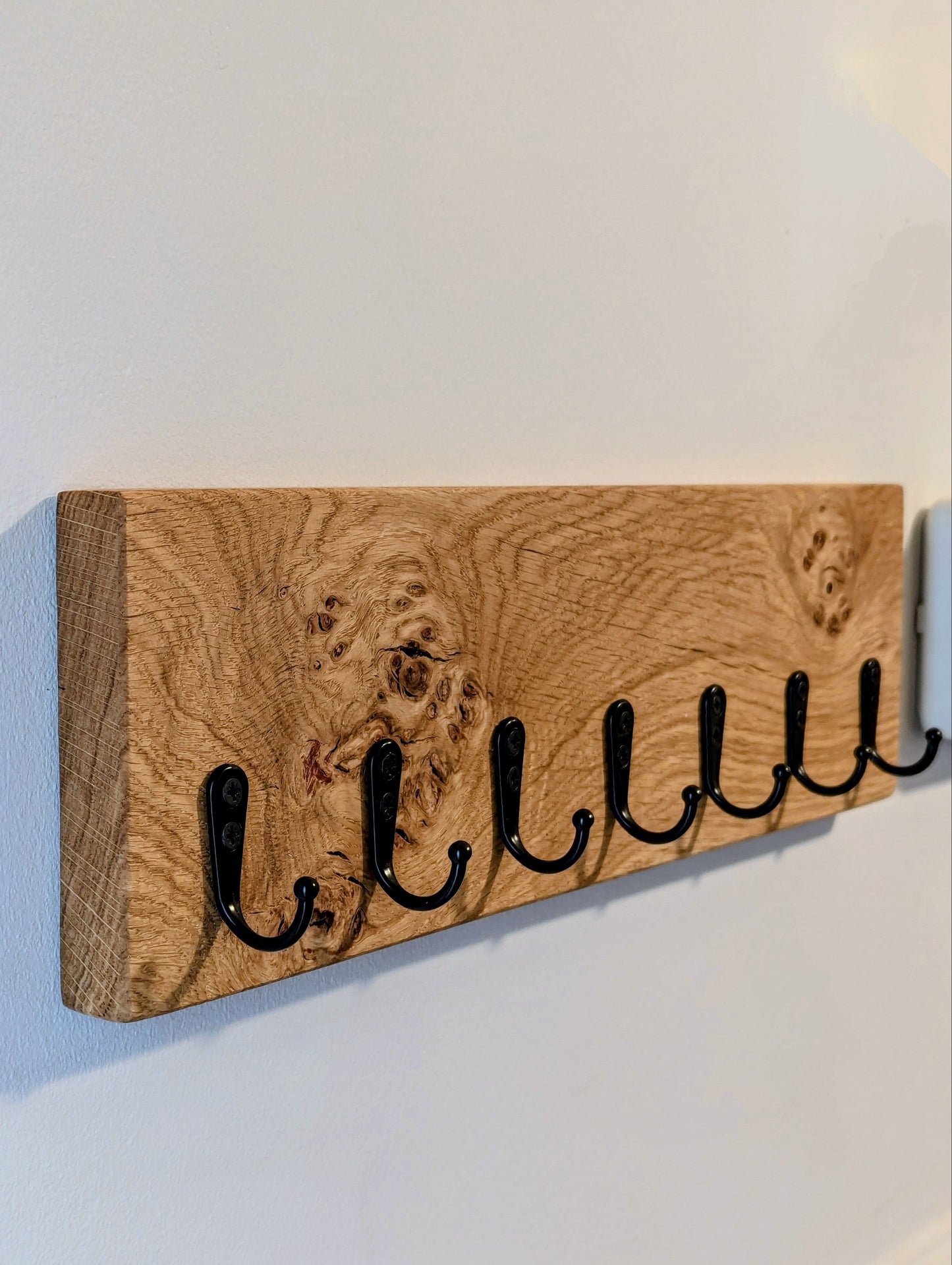 Key-Hook Oak Plaque