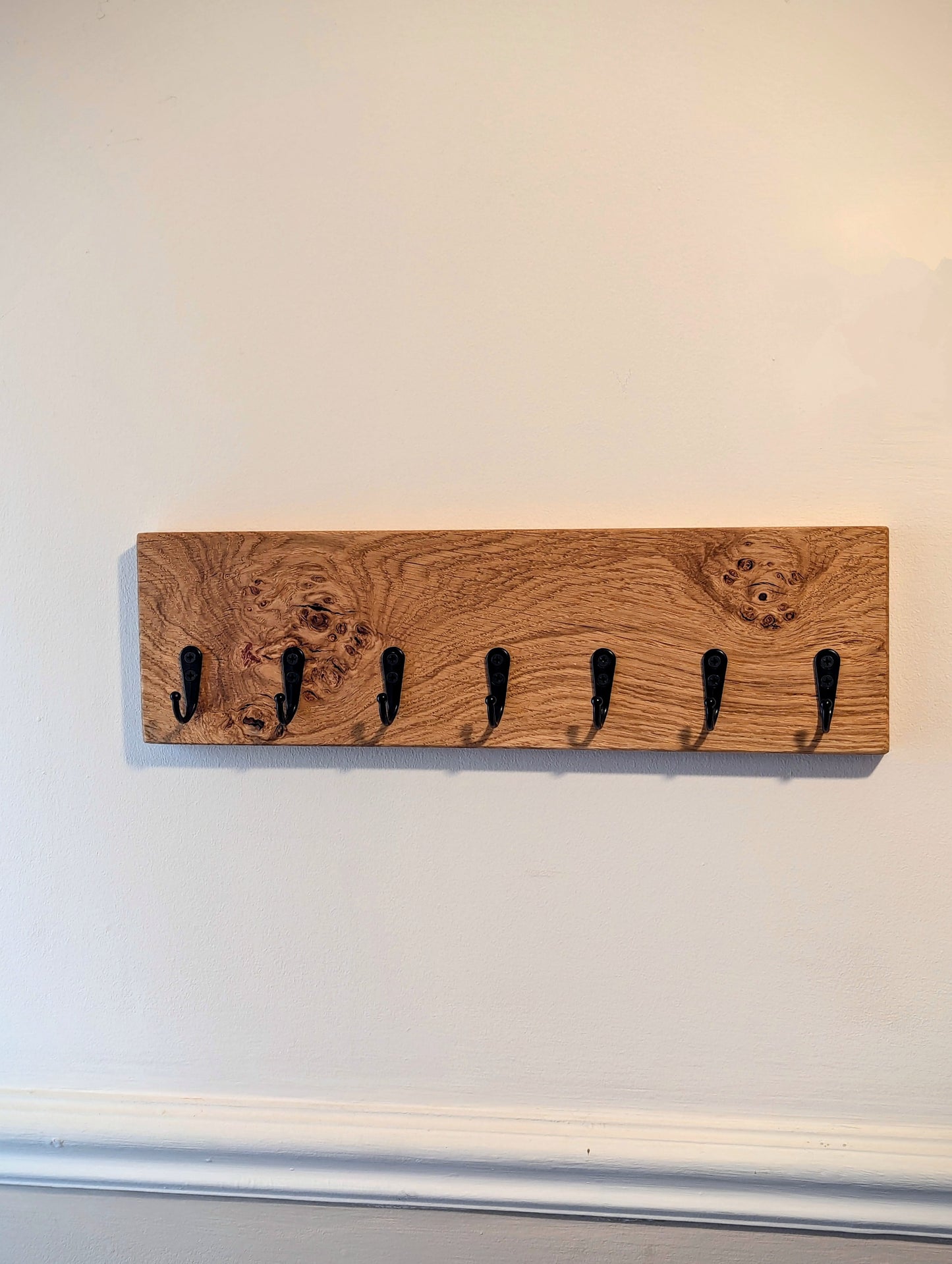 Key-Hook Oak Plaque