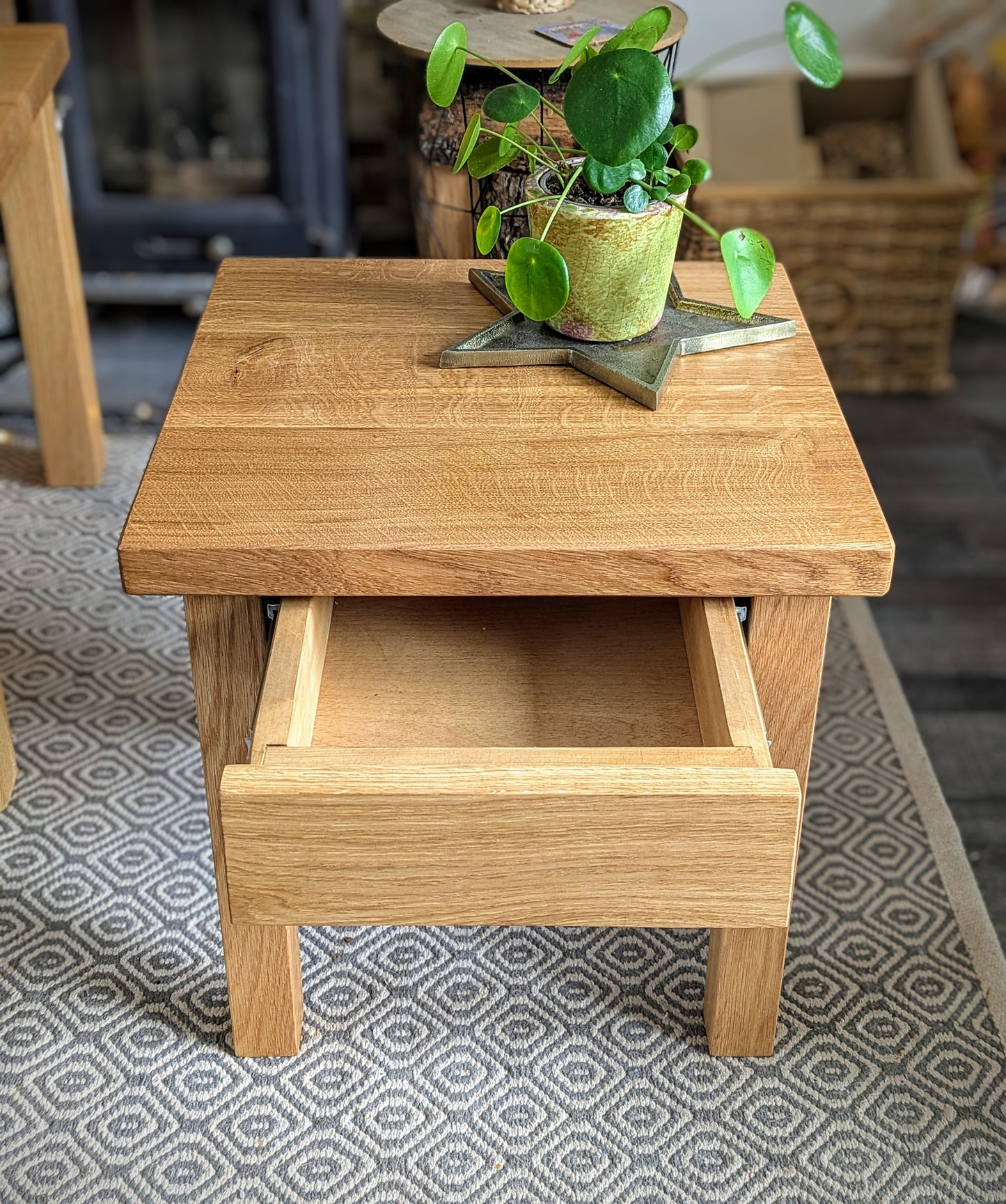 Solid Oak Side table
