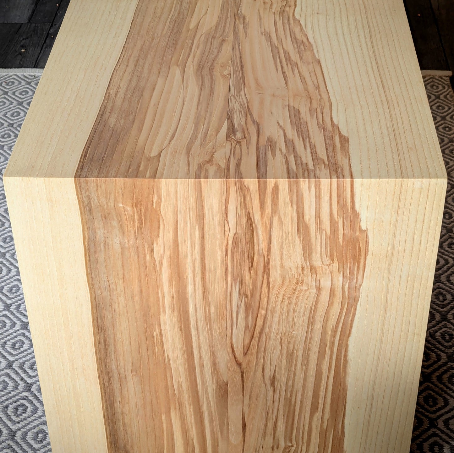 Solid Ash Waterfall effect Side Table