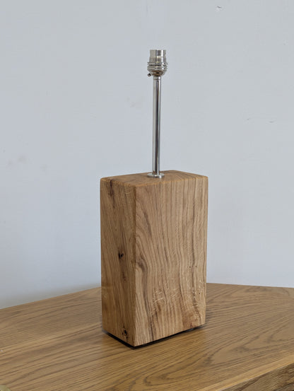 Solid Oak Lamp & Metal Fixtures #6