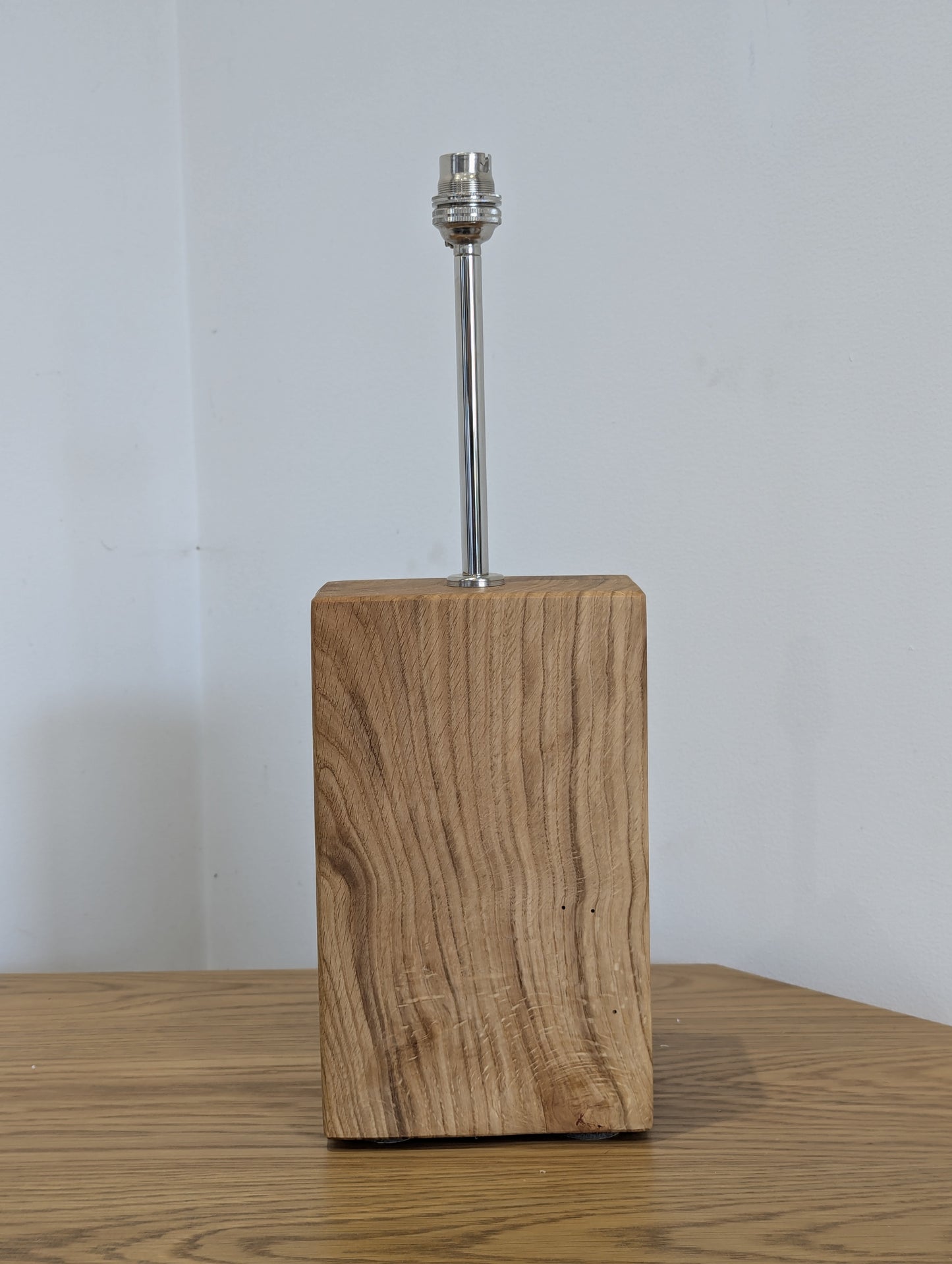 Solid Oak Lamp & Metal Fixtures #6