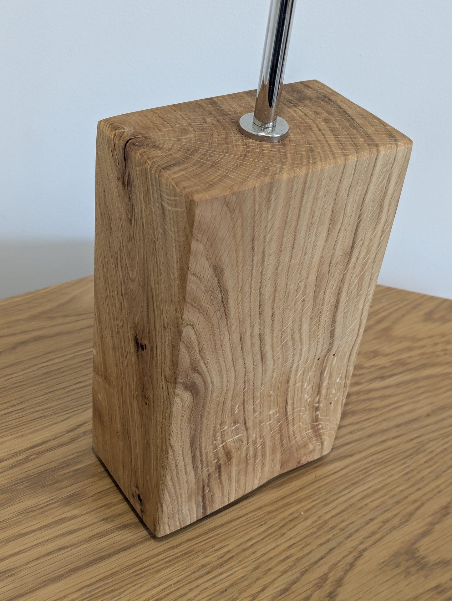 Solid Oak Lamp & Metal Fixtures #6