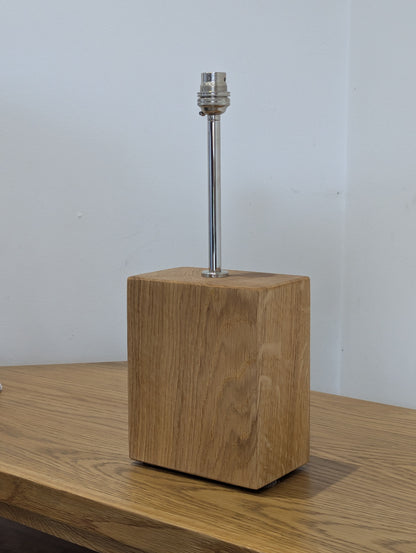 Solid Oak Lamp & Metal Fixtures #10