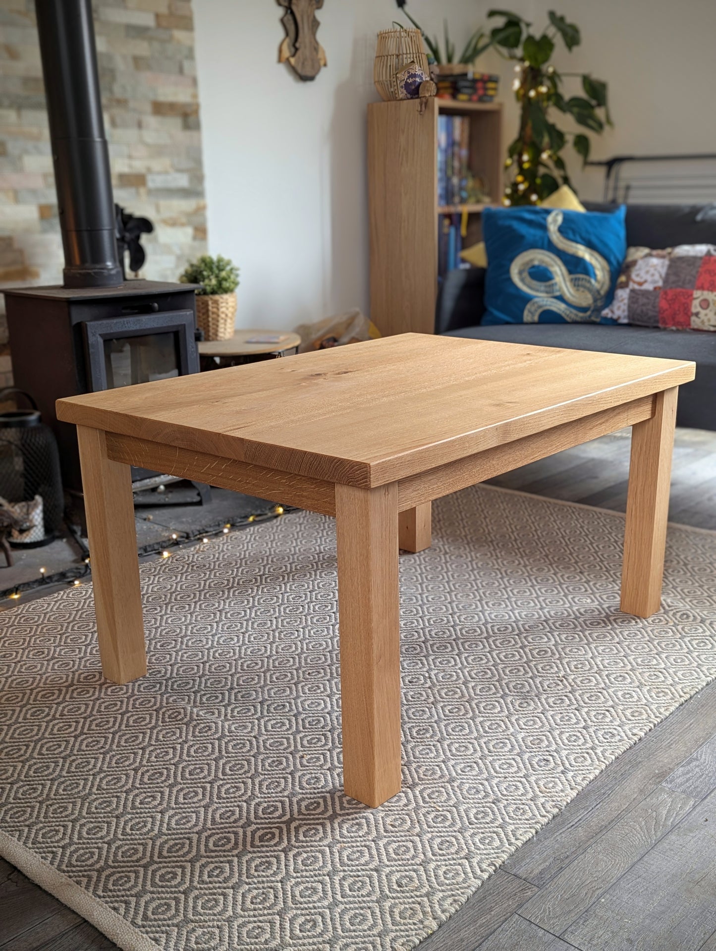 Solid European Oak Coffee Table