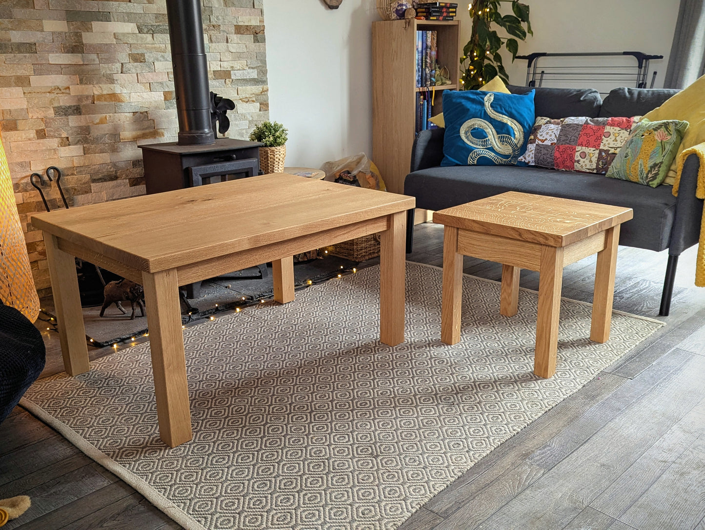 Solid European Oak Coffee Table
