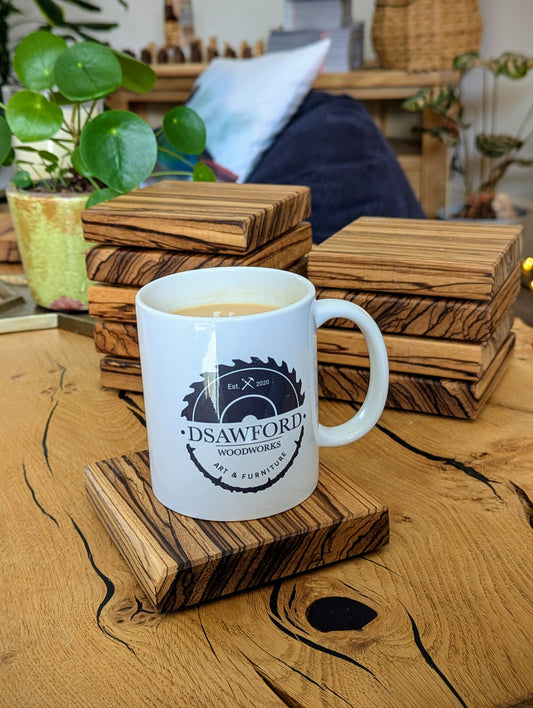Zebrano Chunky Coaster Oil finish