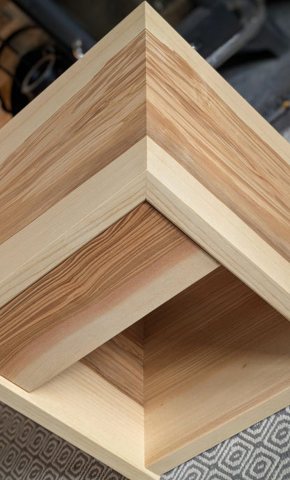Solid Ash Waterfall effect Side Table