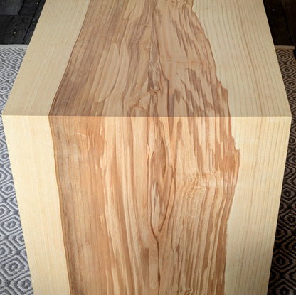 Solid Ash Waterfall effect Side Table