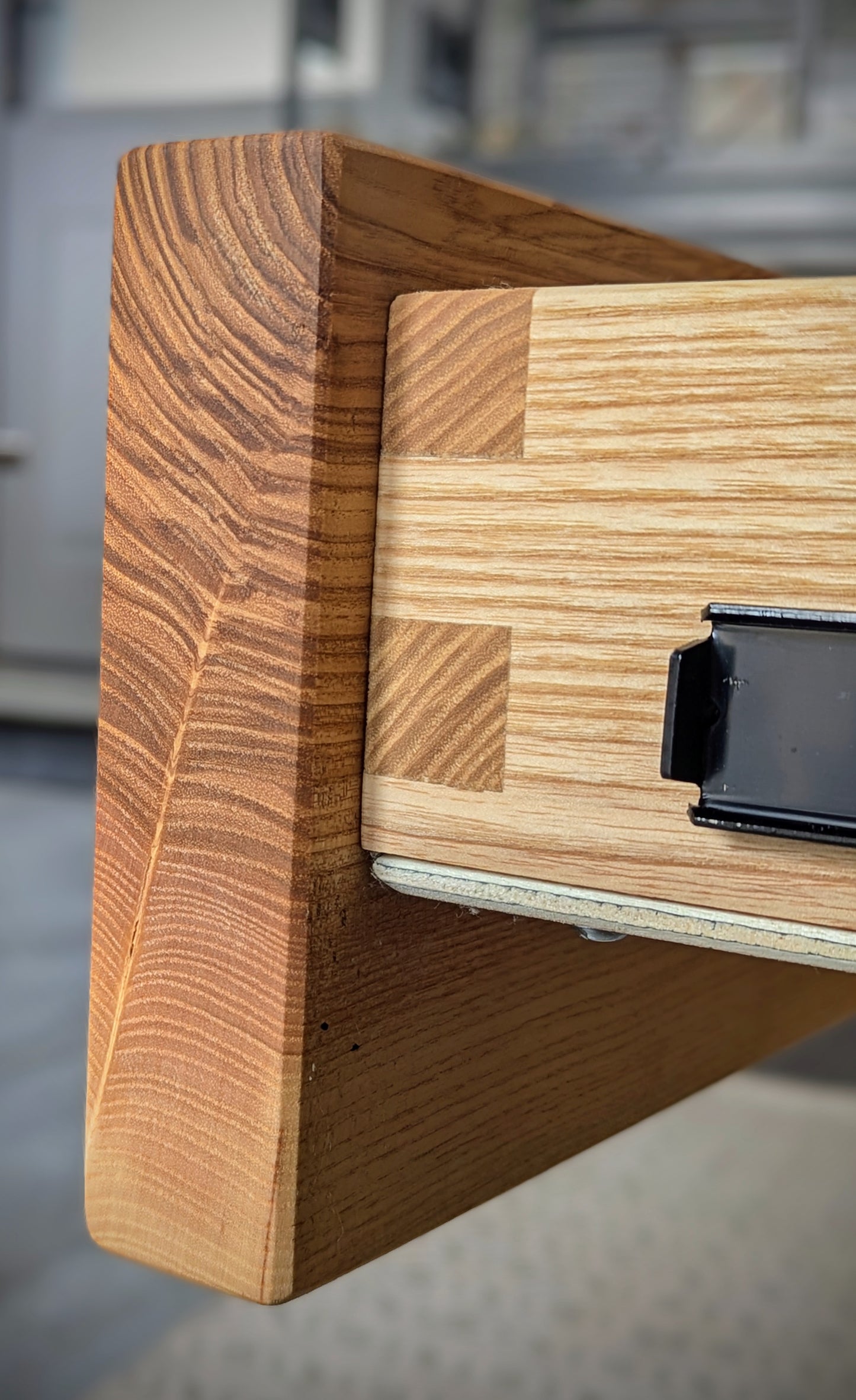Solid Ash Waterfall effect Side Table