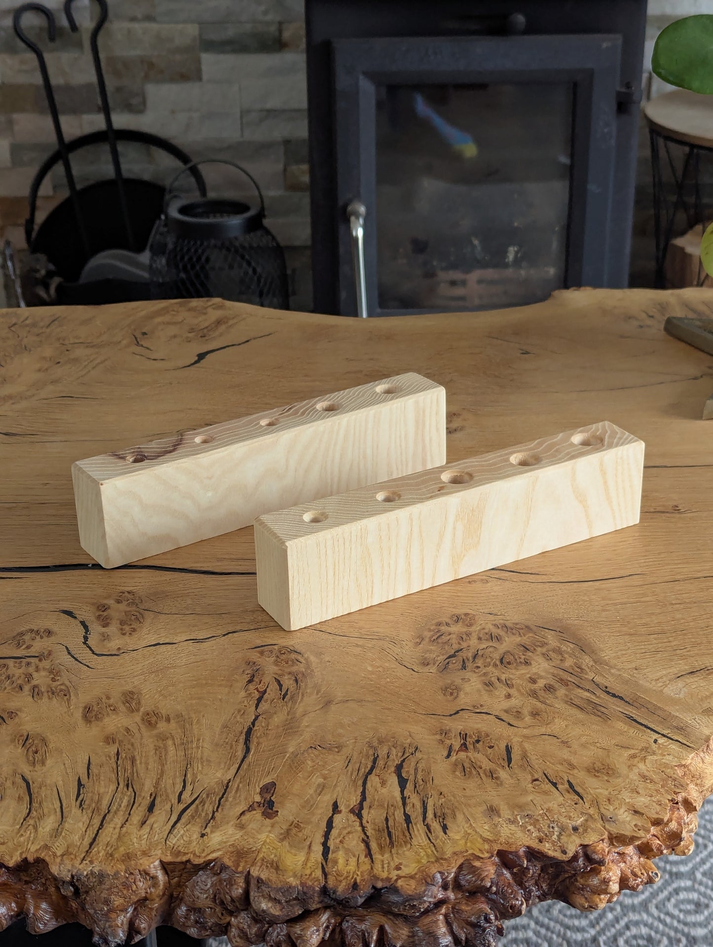 Pen Holder- Solid Ash or Oak